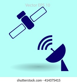 satellite and satellite dish picture