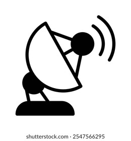 Satellite dish for receiving and transmitting signals for communication