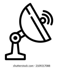 satellite dish signal transmitter and catcher cloud computing network icon illustration black and white 