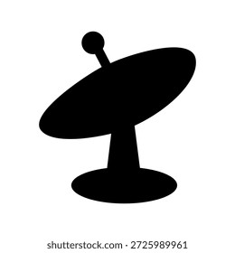 Imagem vetorial da silhueta do prato do satélite