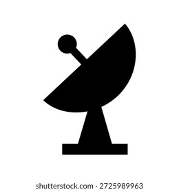 Imagem vetorial da silhueta do prato do satélite
