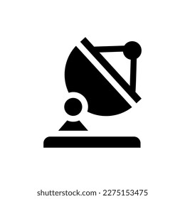 satellite dish solid icon illustration vector graphic