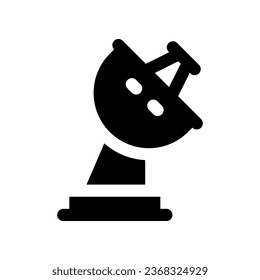 satellite dish solid icon. vector icon for your website, mobile, presentation, and logo design.