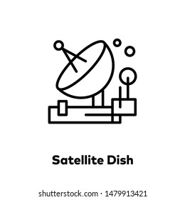 satellite dish or space data icon vector. antenna symbol.  transmitter icon.satellite dish  symbol. wireless sign. web design and mobile design. 