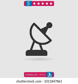 satellite dish vector icon