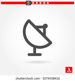 satellite dish vector icon