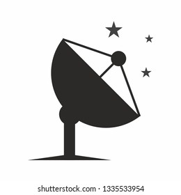 Satellite dish vector icon 