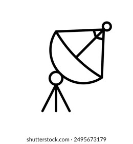 Satellitenschüssel - Vektorgrafik-Symbol	
	