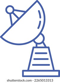 Vektorsymbol der Satellitendiskette. Kann für Druck-, Mobil- und Web-Anwendungen verwendet werden.