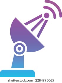 Vektorsymbol der Satellitendiskette. Kann für Druck-, Mobil- und Web-Anwendungen verwendet werden.
