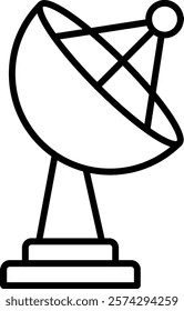 Satellite Dish vector icon. Can be used for printing, mobile and web applications.