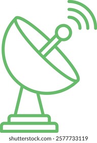 Satellite Dish vector icon. Can be used for printing, mobile and web applications.