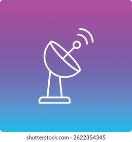 Satellite Dish vector icon. Can be used for printing, mobile and web applications.