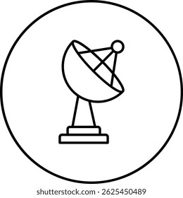 Satellite Dish vector icon. Can be used for printing, mobile and web applications.