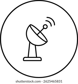 Satellite Dish vector icon. Can be used for printing, mobile and web applications.