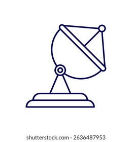 satellite dish vector icon illustration isolated on white background