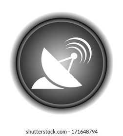 Satellite dish - Vector icon isolated 
