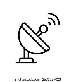 Satellite Dish vector icon stock illustration