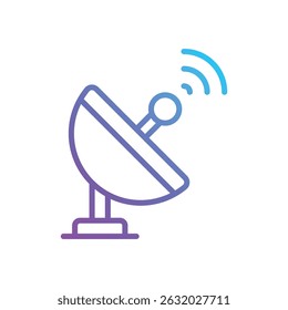 Satellite Dish vector icon stock illustration
