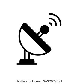 Satellite Dish vector icon stock illustration