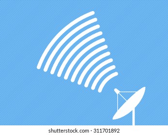 satellite dish vector illustration