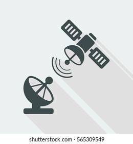 Satellite dish - Vector web icon