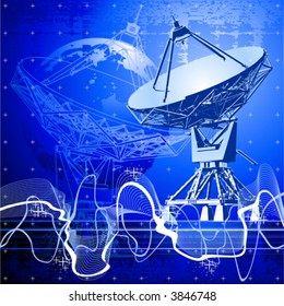 satellite dishes antenna (doppler radar)