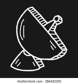 Satellite doodle drawing