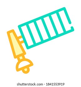 satellite equipment color icon vector. satellite equipment sign. isolated symbol illustration