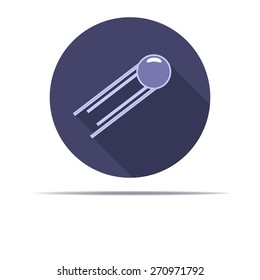 Satellite flat style icon