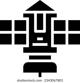 Icono de glifo satelital - Icono único, vector