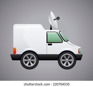 satellite graphic design , vector illustration