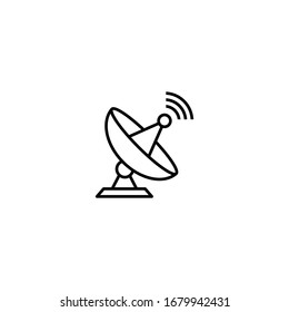 Satellite icon. Antenna icon. Vector symbol in trendy flat style on white background. Vector illustration