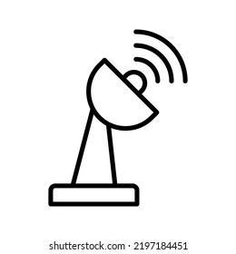 Satellite icon.  broadcast sign. vector illustration
