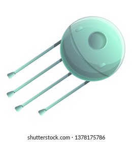 Satellite icon. Cartoon of satellite vector icon for web design isolated on white background