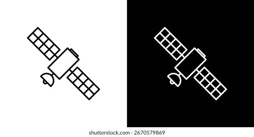 Satellite icon collection. Web design, apps.