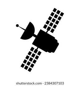 Satellitensymbol-Design. Zeichen und Symbol der Kommunikationstechnologie.