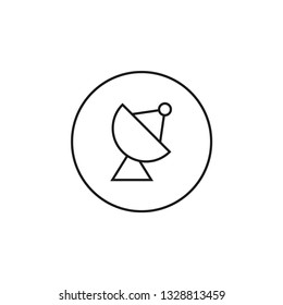 Satellite icon design template vector isolated illustration