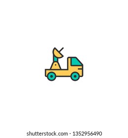 Satellite icon design. Transportation icon vector illustration