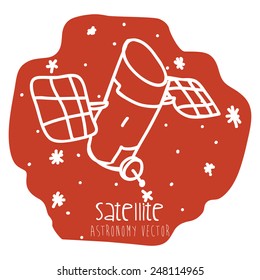 satellite icon design, vector illustration eps10 graphic 