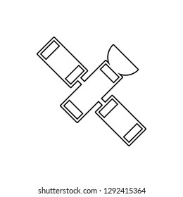 satellite icon. Element of cyber security for mobile concept and web apps icon. Thin line icon for website design and development, app development
