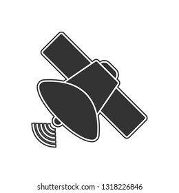 satellite icon. Element of navigation for mobile concept and web apps icon. Glyph, flat icon for website design and development, app development