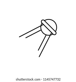 satellite icon. Element of space for mobile concept and web apps illustration. Thin line icon for website design and development, app development