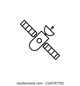 satellite icon. Element of space for mobile concept and web apps illustration. Thin line icon for website design and development, app development