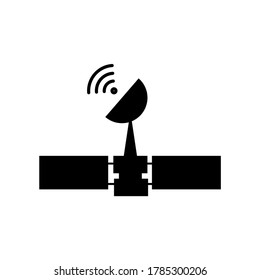 satellite icon. Elements of news and media streaming icon. Premium quality graphic design. Signs, symbols collection icon for websites, web design, mobile app, graphic on white background.