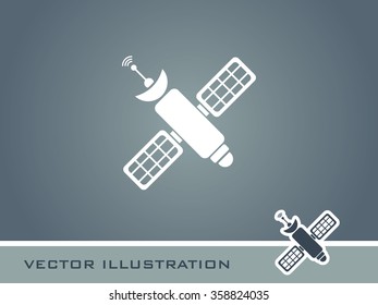 Satellite Icon. Eps-10.