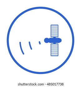 Satellite  icon. Flat design.