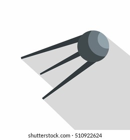 Satellite icon. Flat illustration of satellite vector icon for web