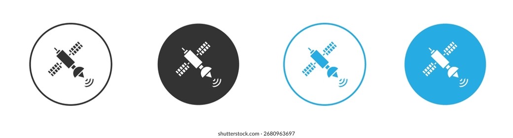 Ícone satélite. Modelo de design de ícone gráfico