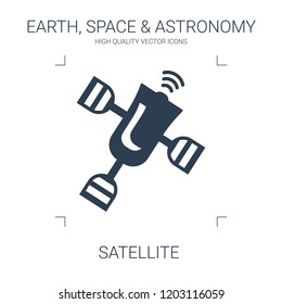 satellite icon. high quality filled satellite icon on white background. from earth space astronomy collection flat trendy vector satellite symbol. use for web and mobile